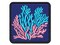 Coral Reef Ocean Multi-Color Embroidered Iron-On or Hook & Loop Patch Applique